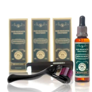 Minoxidil precio 3 tonicos Minoxigrow mas dermaroller