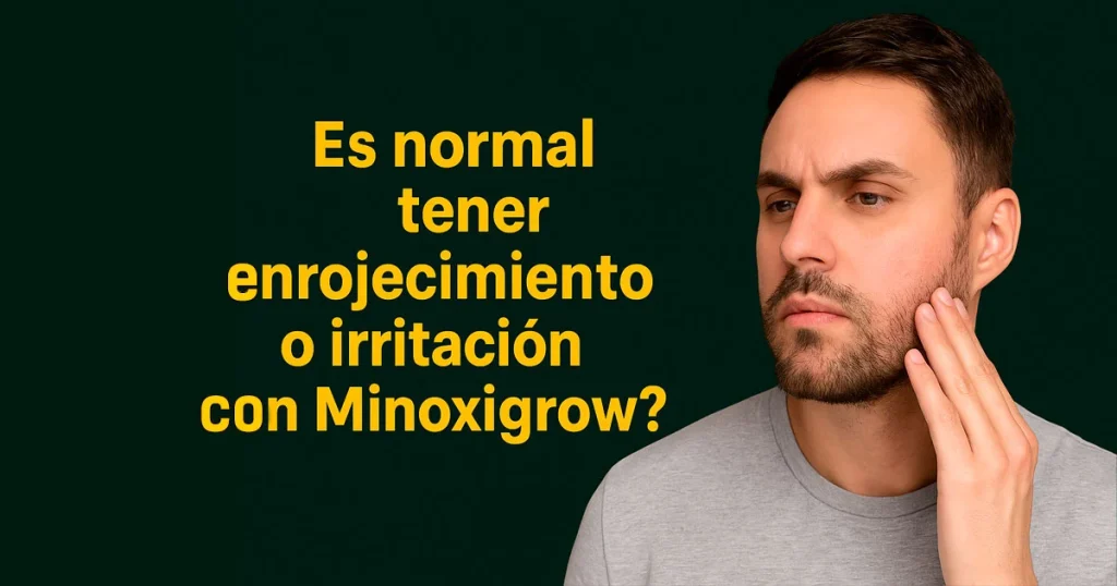 irritación Minoxidil