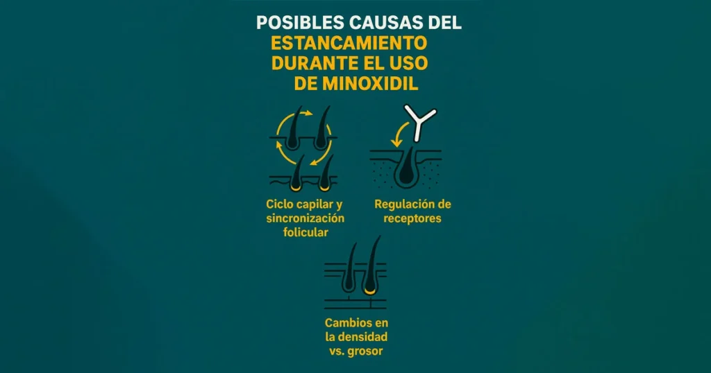 estancamiento minoxidil